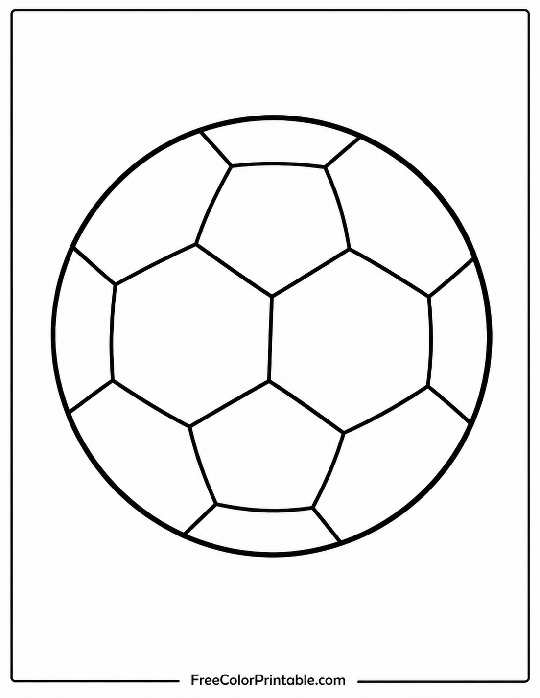 Soccer ball coloring page design Coloring Page — Free Printable — free printable coloring page